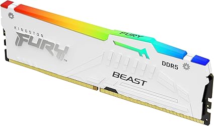 KINGSTON 64G (2x32G) D5 6000Mhz FURY Beast White RGB - XenCoreShopXenCoreShop